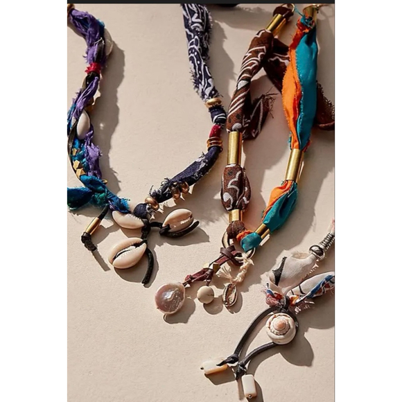 Free People ARIANA OST 
Alpha Choker NWT Turquoise Boho Vintage - Picture 4 of 5